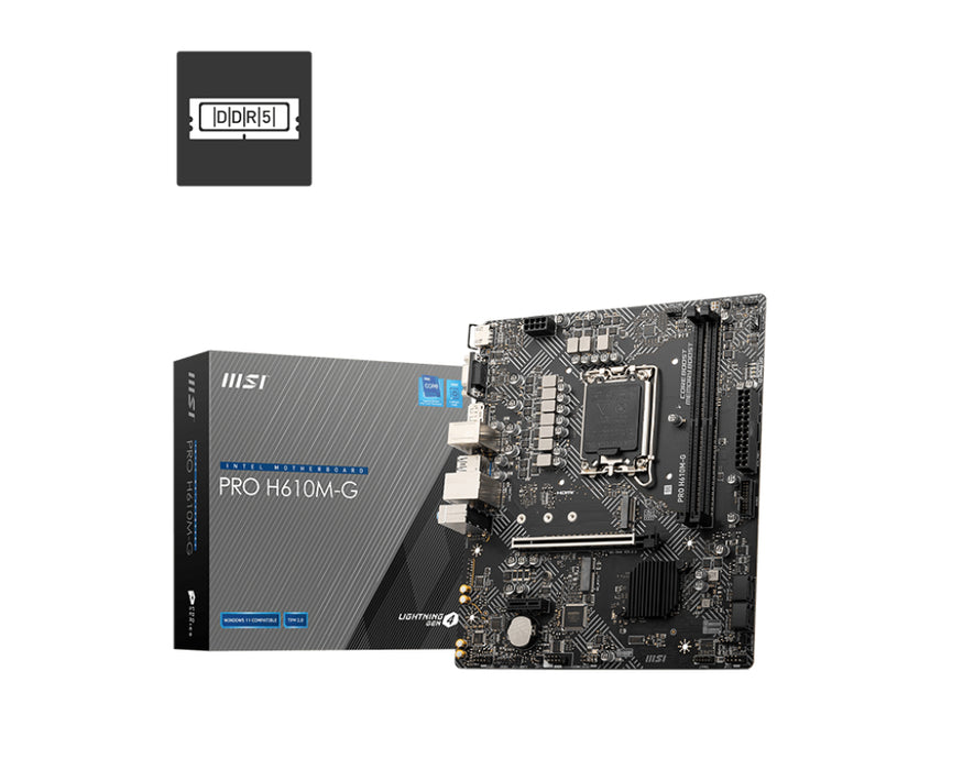 Placa mãe MSI PRO H610M-G