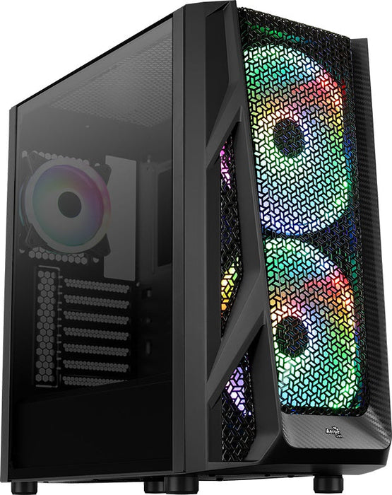 AEROCOOL AIRHAWK DUO WITH TEMPERED GLASS PANEL