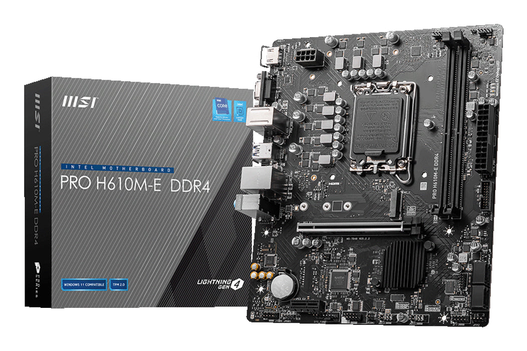 Placa mãe MSI PRO H610M-E DDR4