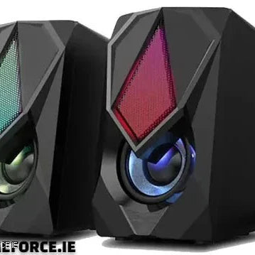 PC-LINK SCREECH-K9 GM11 Desktop/Gaming PC USB Speakers showing sleek design on a desk