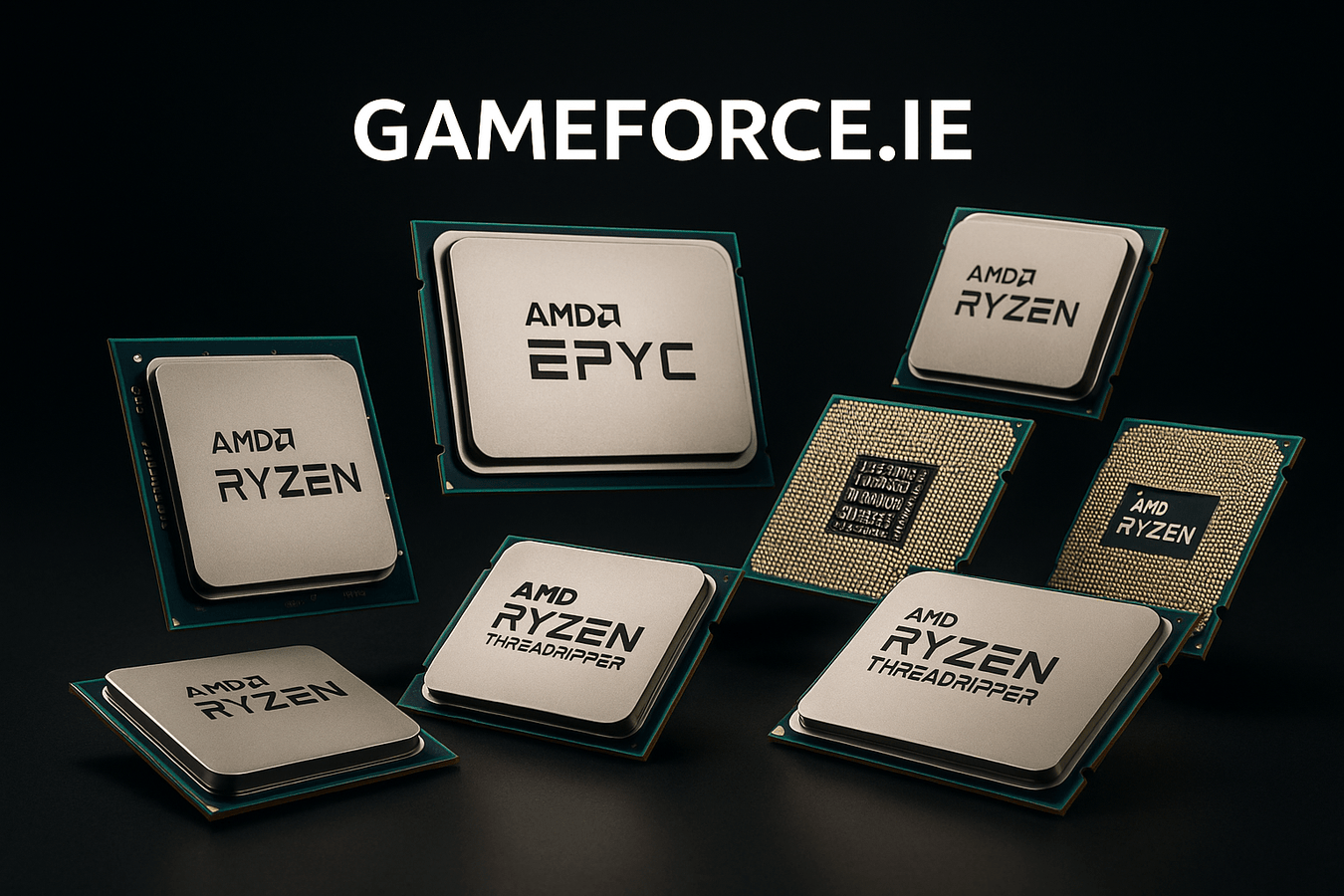 AMD Ryzen , Threadripper and EPYC Processors - Retail Box and Tray Editions for PC Builders with Official Manufacturers Warranty - Available Buy from Irelands PC Builders and PC Component Suppliers Gameforce.ie