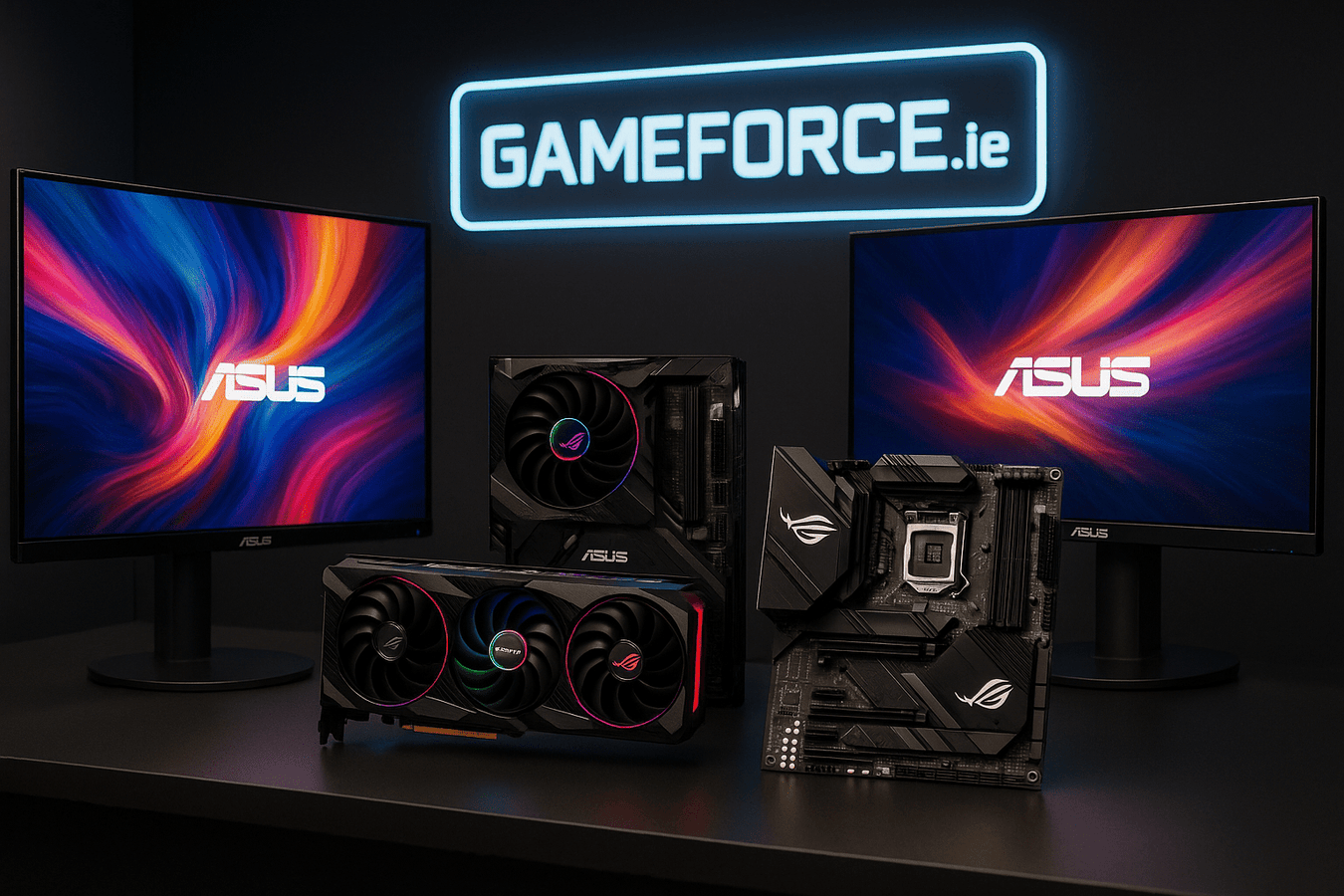 Motherboards from Asrock , Asus , Gigabyte , MSI available with Official Manufacturers Warranty in with Delivery to Ireland , Spain and Portugal with DHL from Gameforce.ie