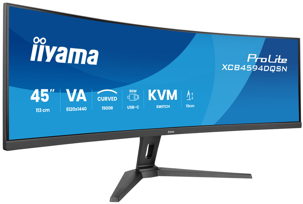 Monitor de computador Iiyama G-MASTER de 45" com barramento LCD curvo UWQHD