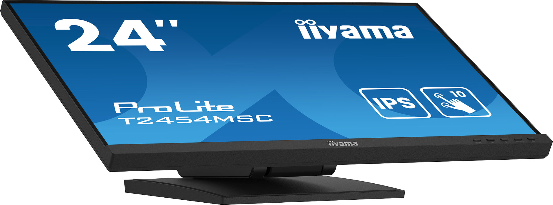 iiyama ProLite T2454MSC-B2AG computer monitor 60.5 cm (23.8") 1920 x 1080 pixels Full HD LED Touchscreen Multi-user Black