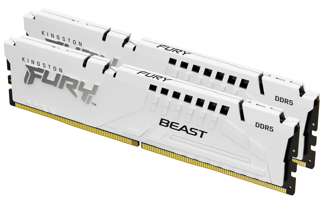 Kingston Technology FURY Beast 64GB 5600MT/s DDR5 CL36 DIMM (Kit of 2) White EXPO