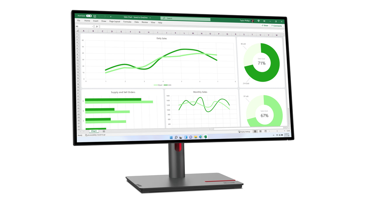 Ecrã LED Lenovo ThinkVision P27q-30