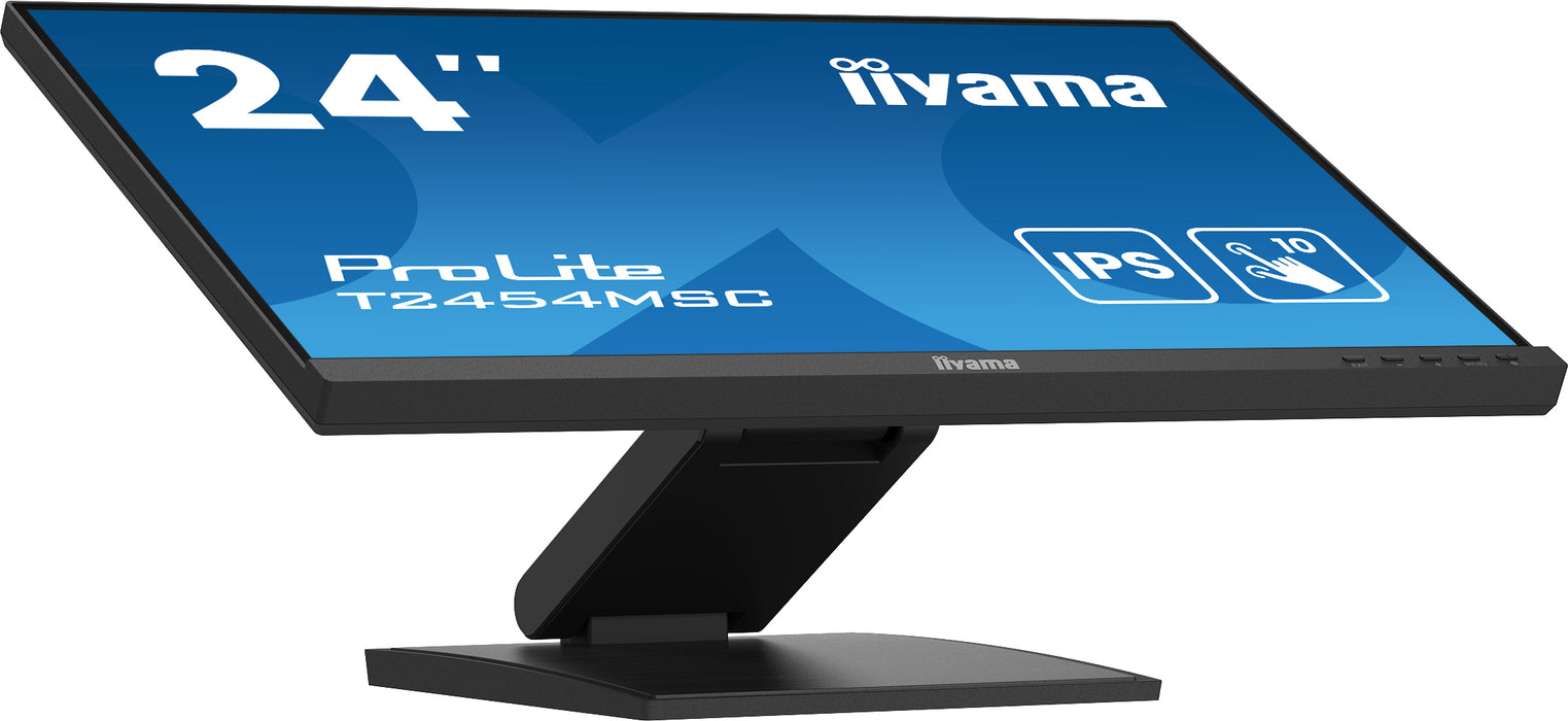 iiyama ProLite T2454MSC-B2AG computer monitor 60.5 cm (23.8") 1920 x 1080 pixels Full HD LED Touchscreen Multi-user Black