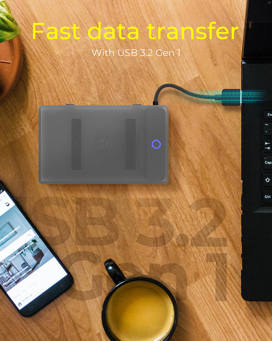 ICY BOX IB-AC603b-U3 HDD/SSD enclosure Anthracite, Black 2.5"