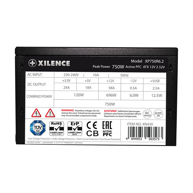 Xilence XP750R6.2 power supply unit