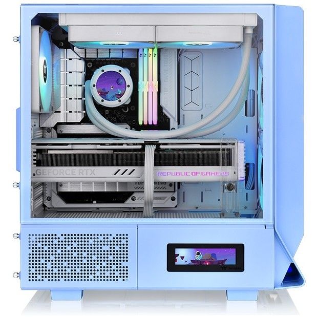 Midi Thermaltake Ceres 330 TG ARGB Azul Hortênsia