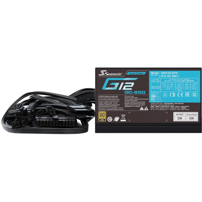Seasonic Netzteil 850W G12 GC-850 80+Gold power supply unit