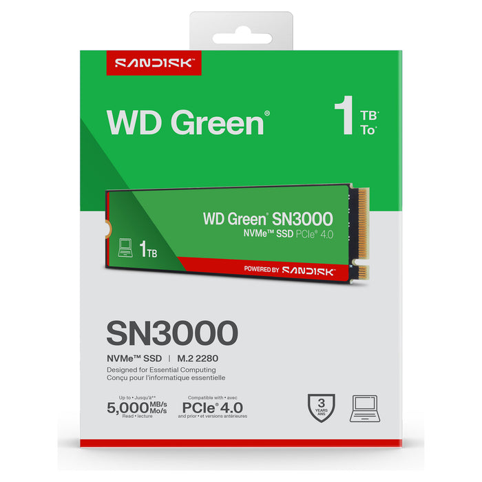 SanDisk Green WD SN3000 NVMe
