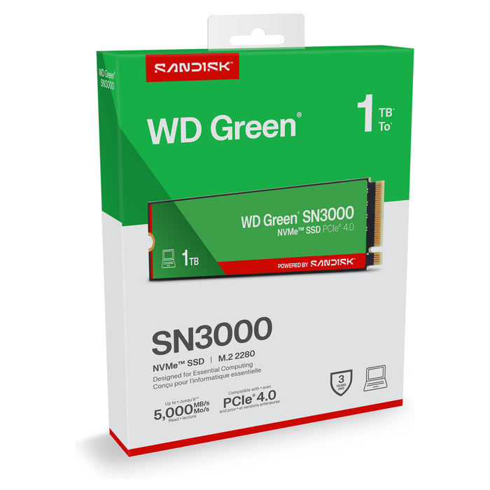 SanDisk Green WD SN3000 NVMe