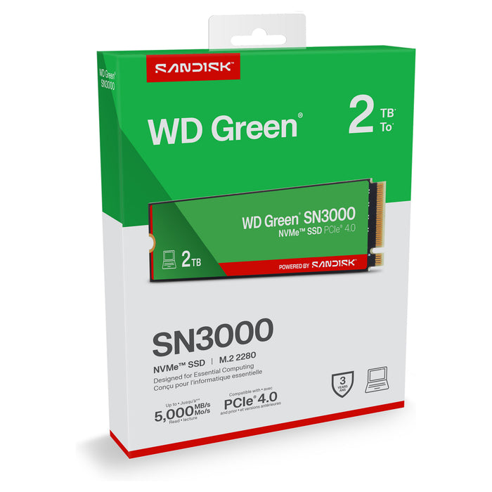 SanDisk Green WD SN3000 NVMe