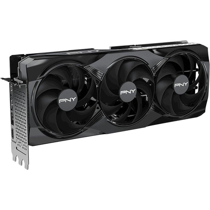 GPU PNY GeForce RTX 5080 com overclock e ventoinha tripla