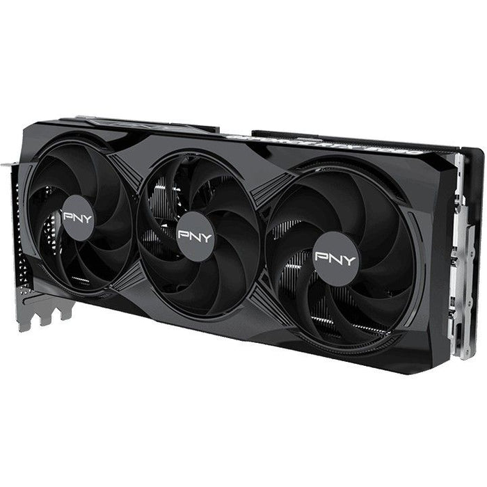 GPU PNY GeForce RTX 5080 com overclock e ventoinha tripla
