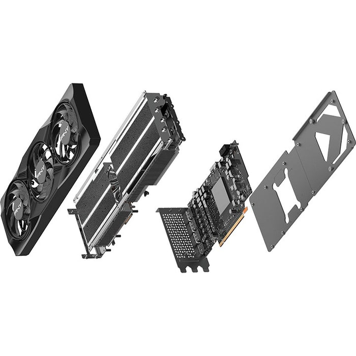 PNY RTX5070 TI VERTO OC com três ventoinhas, 16 GB, GDDR7, HDMI 3xDP