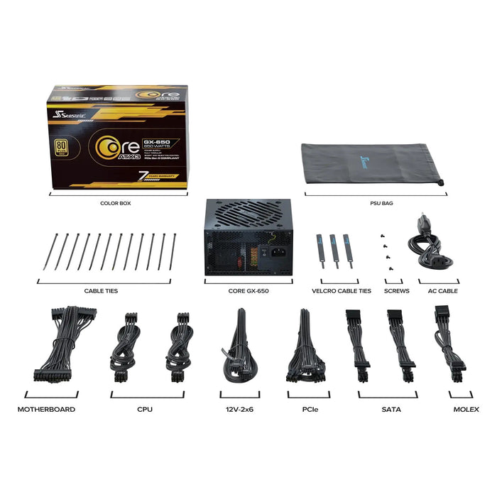 Seasonic CORE GC-650 ATX 3.1 power supply unit