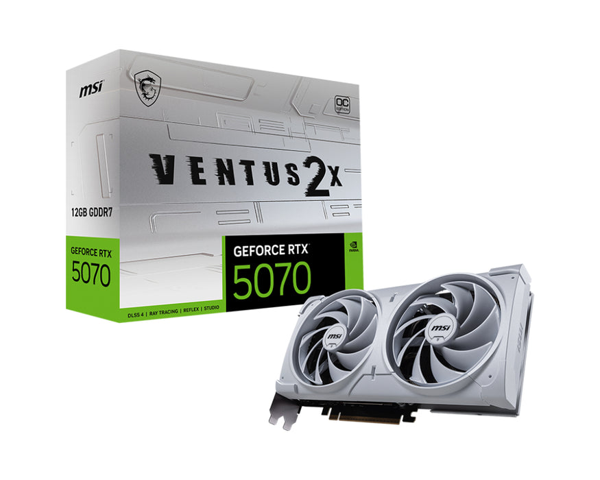 MSI GeForce RTX5070 VENTUS 2X OC Branco