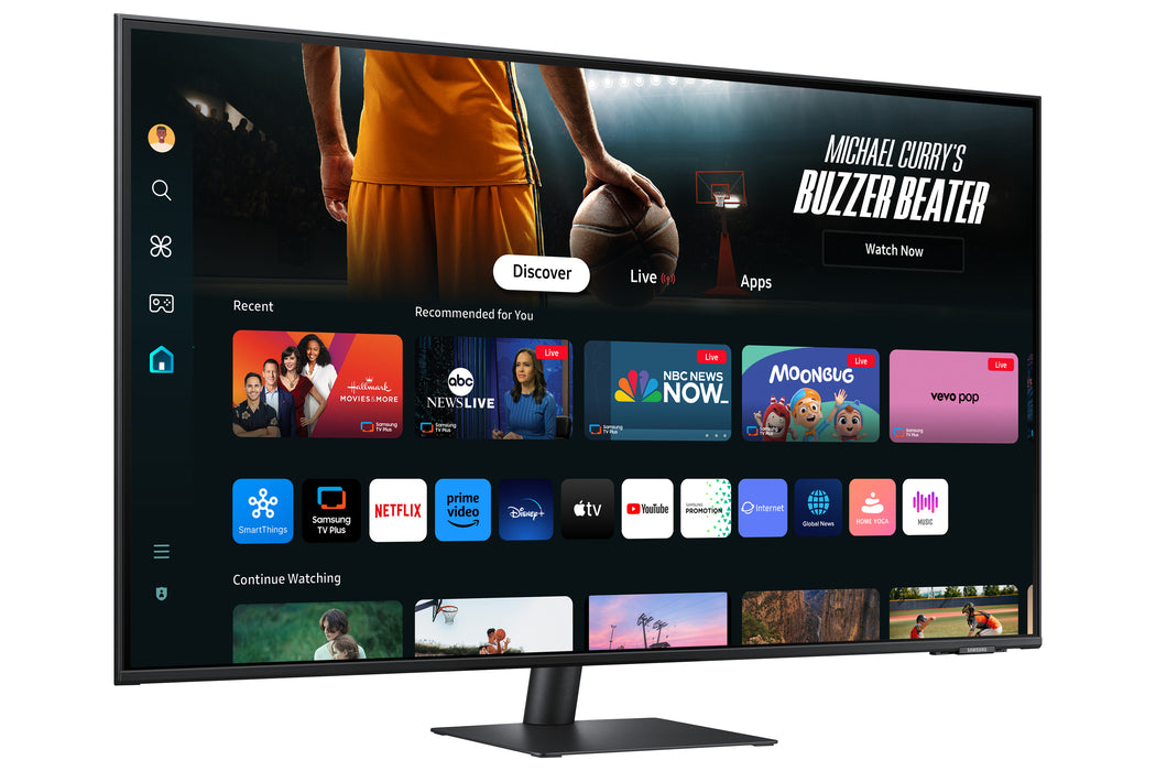 Samsung M70D computer monitor 109.2 cm (43") 3840 x 2160 pixels 4K Ultra HD LCD Black