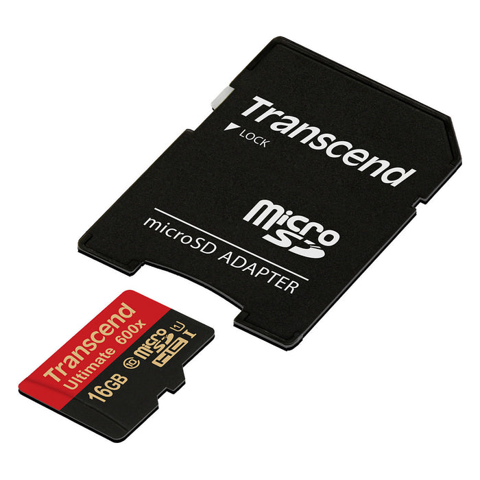 Transcend 16 GB microSDHC Classe 10 UHS-I (Ultimate)