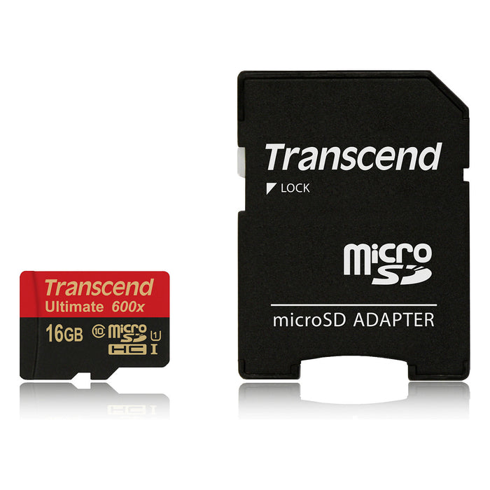 Transcend 16 GB microSDHC Classe 10 UHS-I (Ultimate)