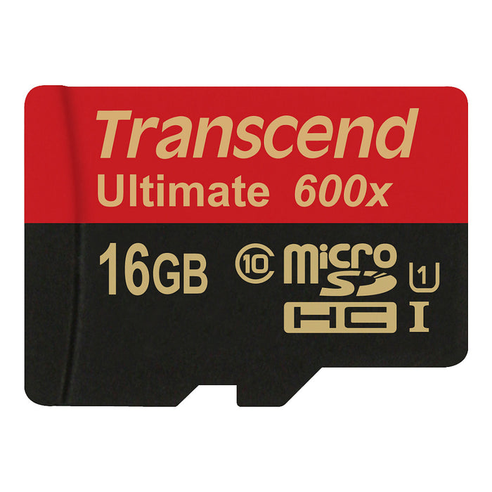 Transcend 16 GB microSDHC Classe 10 UHS-I (Ultimate)