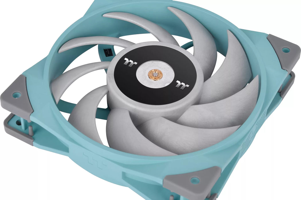 Ventilador de radiador de alta pressão estática Thermaltake Toughfan 12 turquesa