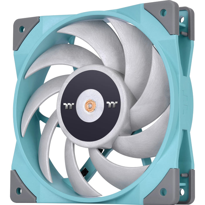 Ventilador de radiador de alta pressão estática Thermaltake Toughfan 12 turquesa