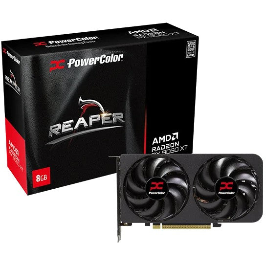 Tarjeta gráfica PowerColor Reaper AMD Radeon RX 9060 XT de 8 GB GDDR6