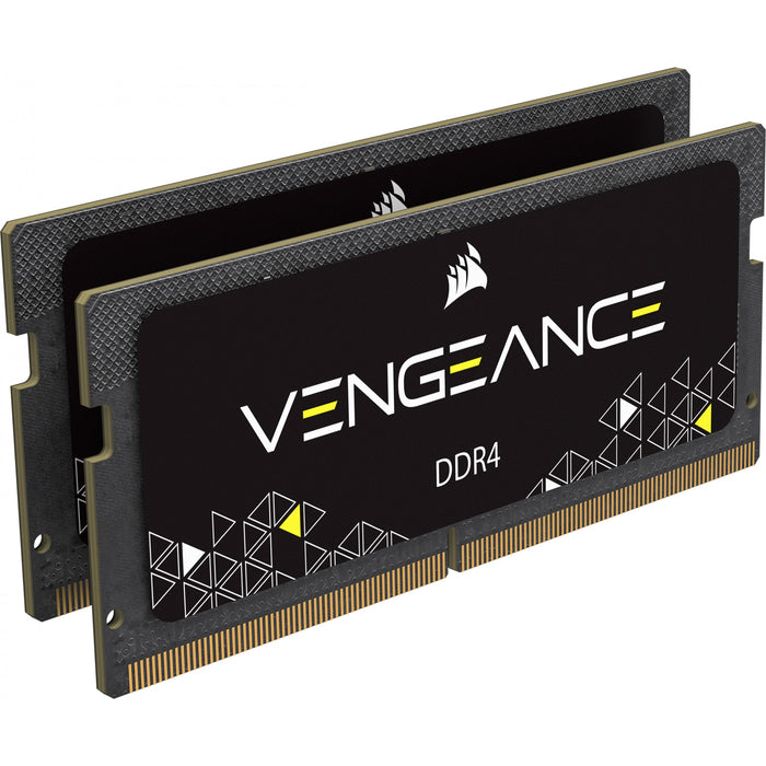 Kit dual Corsair SO-DIMM 2666 de 16 GB (2 x 8 GB) (negro. CMSX16GX4M2A2666C18. Vengeance)