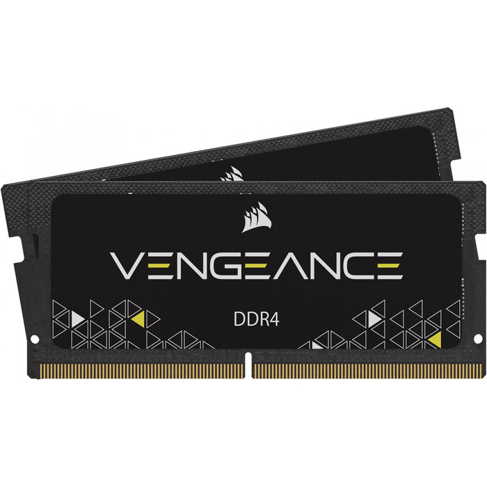 Kit dual Corsair SO-DIMM 2666 de 16 GB (2 x 8 GB) (negro. CMSX16GX4M2A2666C18. Vengeance)