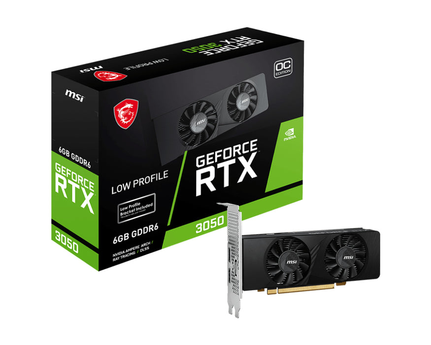 Placa gráfica MSI GEFORCE RTX 3050 LP 6G OC