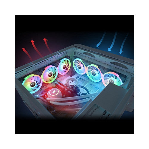 Ventilador magnético Thermaltake SWAFAN EX14 RGB TT Premium Edition, pacote de 3