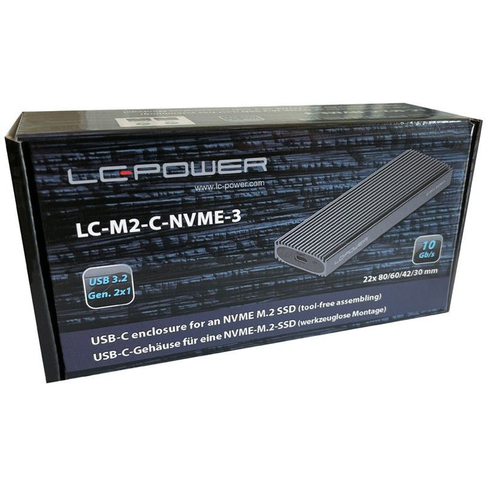 Carcasa de unidad de almacenamiento LC-Power LC-M2-C-NVME-3