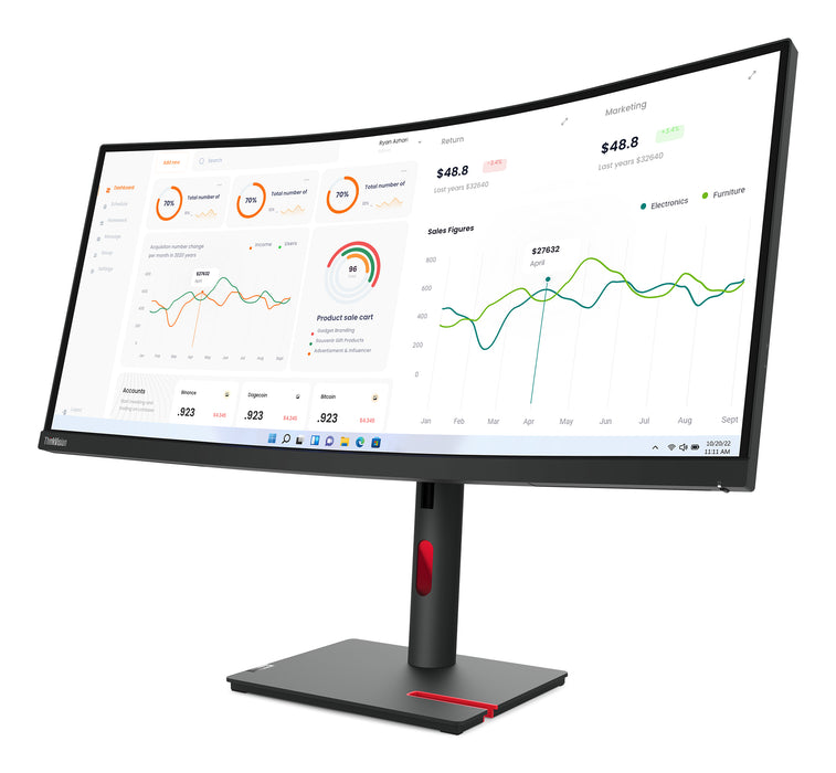 Ecrã LED Lenovo ThinkVision T34w-30