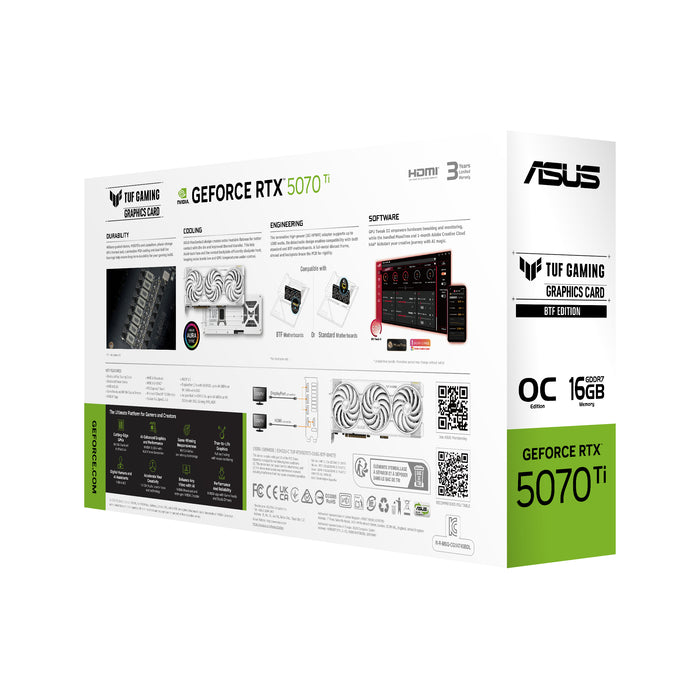 ASUS TUF-RTX5070TI-O16G-BTF-BRANCO