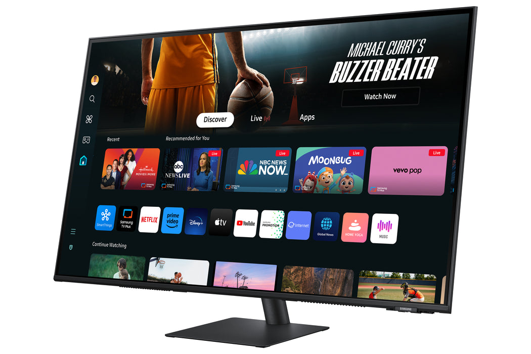 Samsung M70D computer monitor 109.2 cm (43") 3840 x 2160 pixels 4K Ultra HD LCD Black