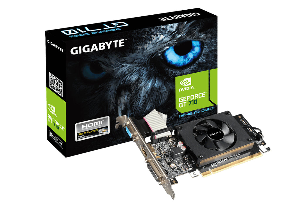 GIGABYTE GV-N710D3-2GL graphics card NVIDIA GeForce GT 710 2 GB GDDR3