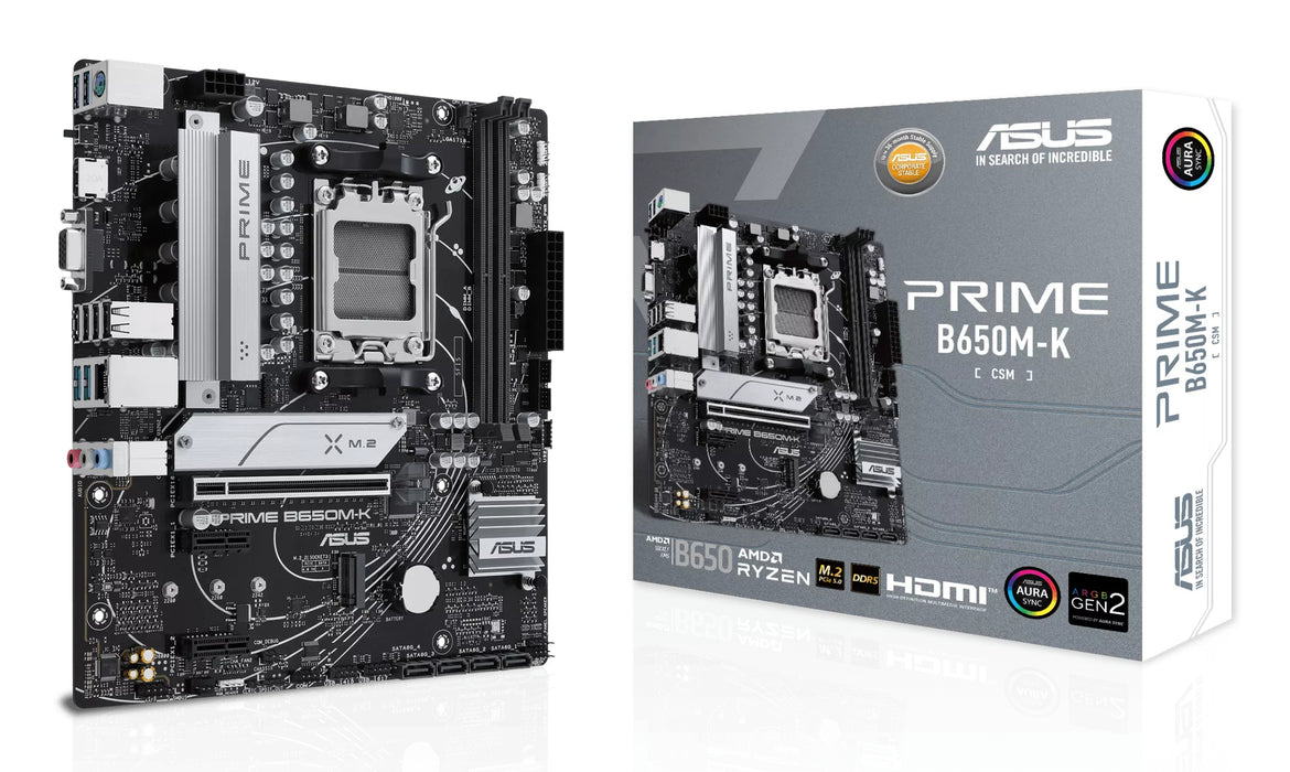 ASUS PRIME B650M-K AMD B650 Socket AM5 micro ATX