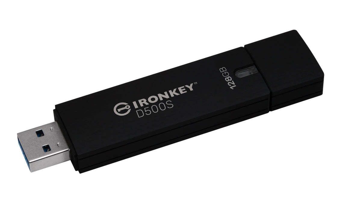 Kingston Technology IronKey 128GB D500S FIPS 140-3 Lvl 3 (Pending) AES-256