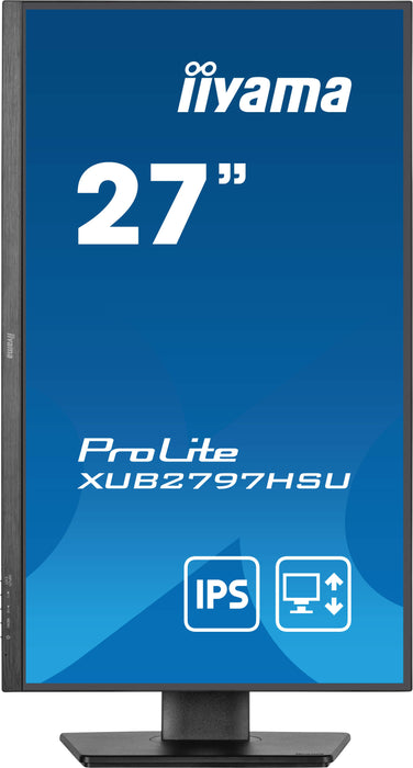 iiyama ProLite XUB2797HSU-B2 computer monitor 68.6 cm (27") 1920 x 1080 pixels Full HD LED Black