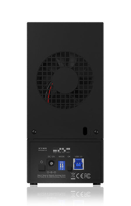 ICY BOX IB-RD3621U3 HDD/SSD enclosure Black 3.5"