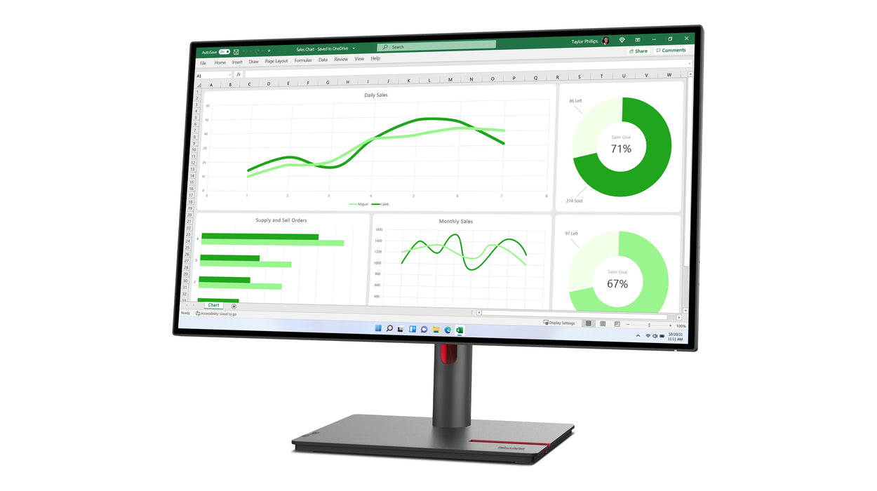 Ecrã LED Lenovo ThinkVision P27q-30