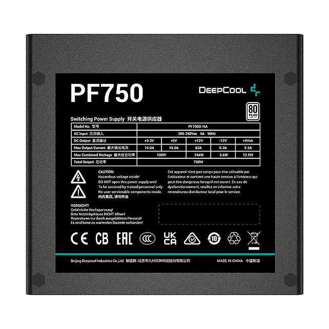DeepCool PF750 power supply unit