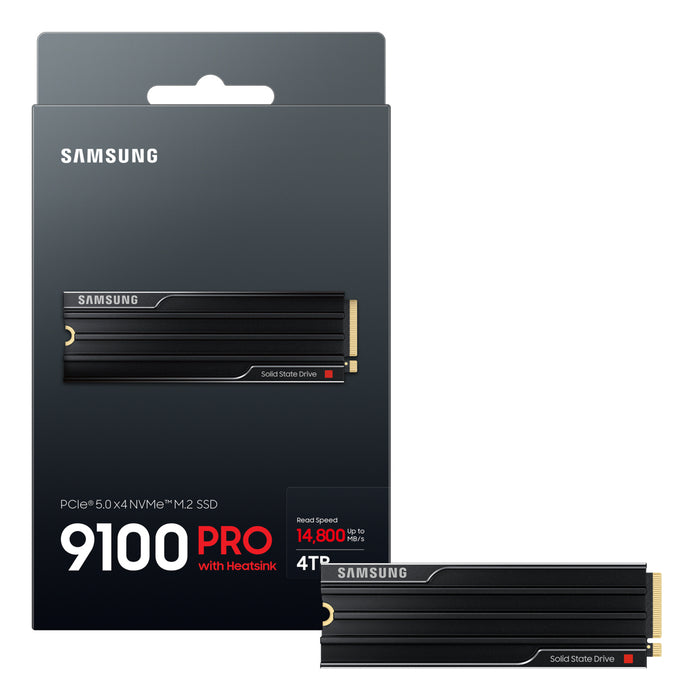 Samsung 9100 PRO Heatsink PCIe® 5.0 NVMe™ M.2 SSD - 4 TB