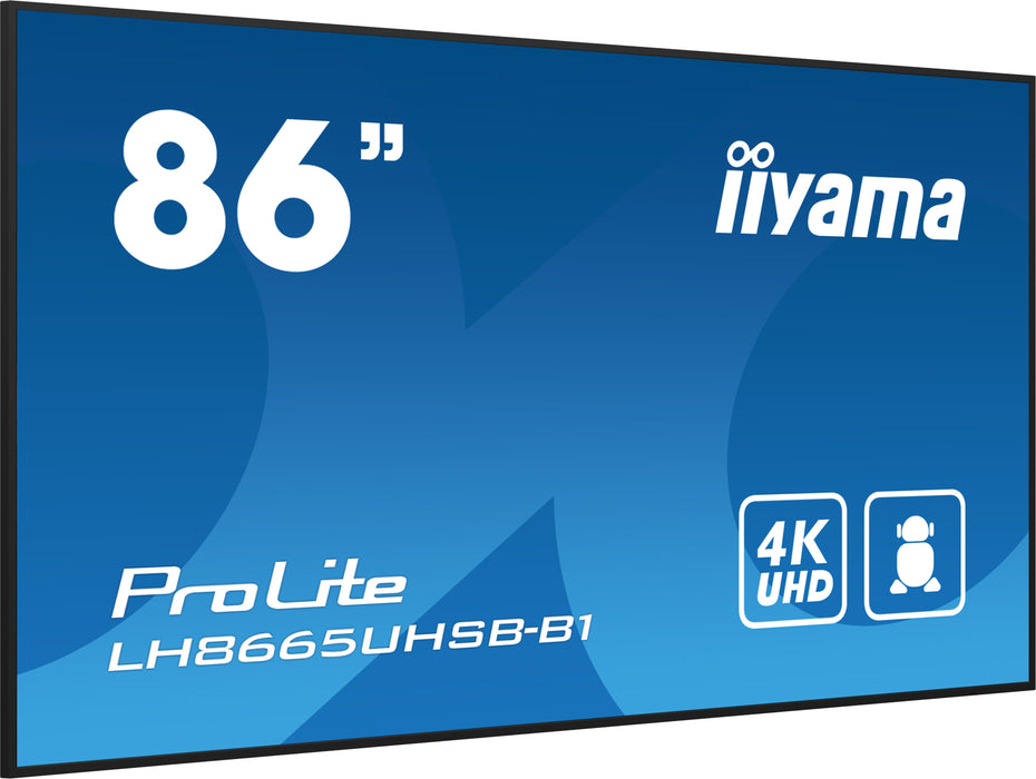 iiyama LH8665UHSB-B1 Signage Display