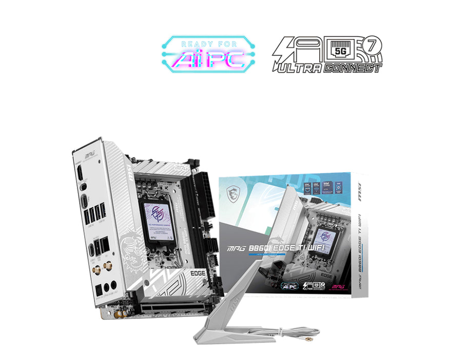 MSI MPG B860I EDGE TI WIFI motherboard
