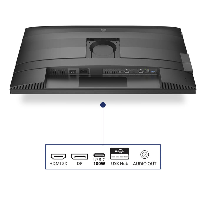 Philips 27B2U4601/00 computer monitor 68.6 cm (27") 2560 x 1440 pixels Quad HD LCD Grey