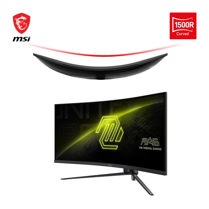 MSI MAG 345CQRDE computer monitor 86.4 cm (34") 3440 x 1440 pixels UltraWide Dual Quad HD Black